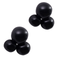 Decoración de 3 globos conectados REUTILIZABLES - BLACK (2 piezas por paquete)