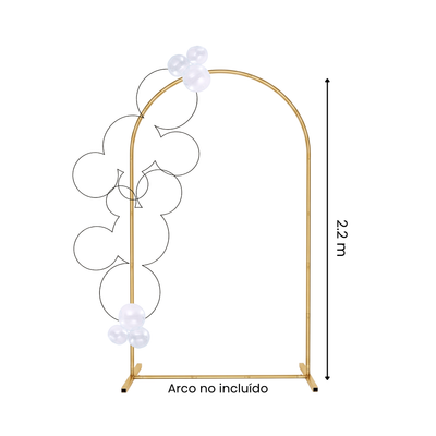 Decoración de 3 globos conectados REUTILIZABLES - TRANSPARENT (2 piezas por paquete)