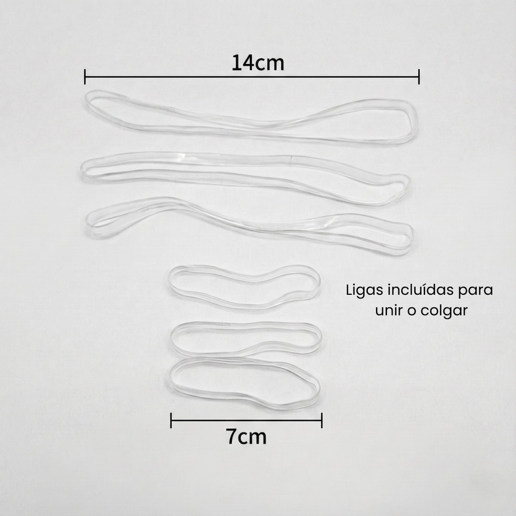 Decoración de 5 globos conectados REUTILIZABLES - PEARL