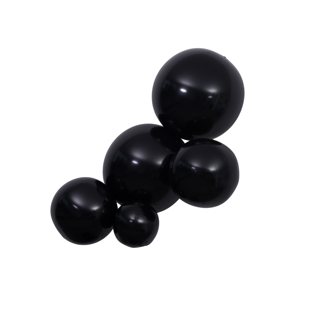 Decoración de 5 globos conectados REUTILIZABLES - BLACK
