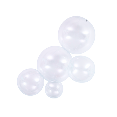 Decoración de 5 globos conectados REUTILIZABLES - TRANSPARENT