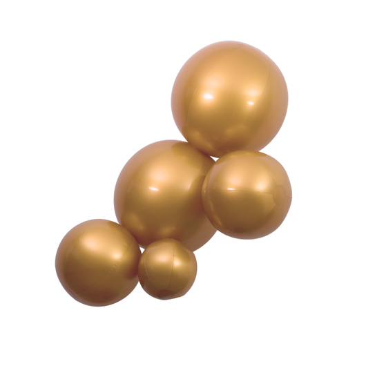 Decoración de 5 globos conectados REUTILIZABLES - GOLD