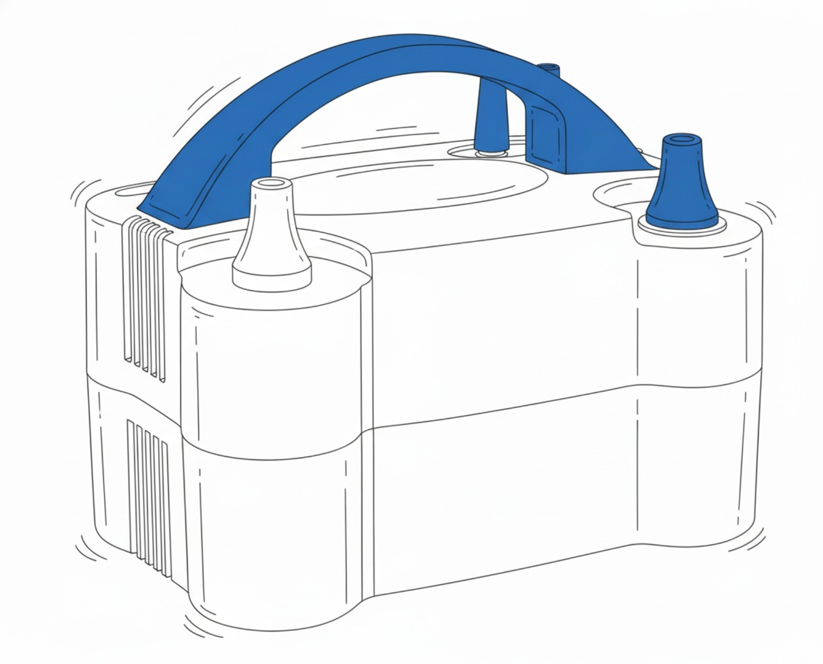 Bomba de inflado doble