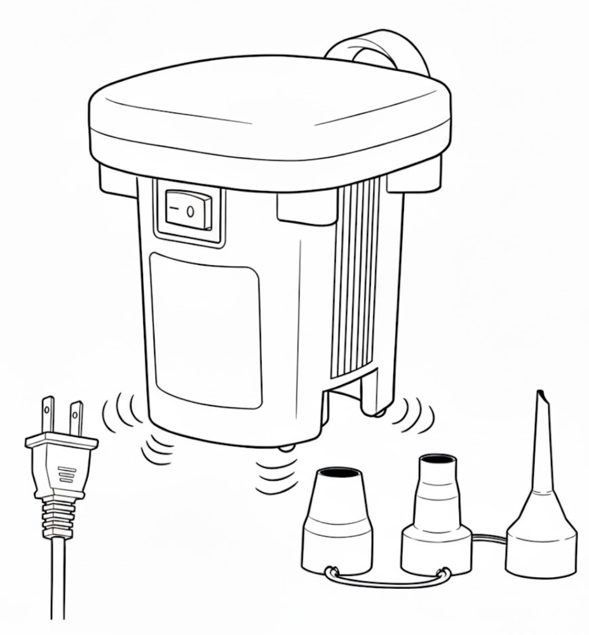 Bomba de inflado sencilla